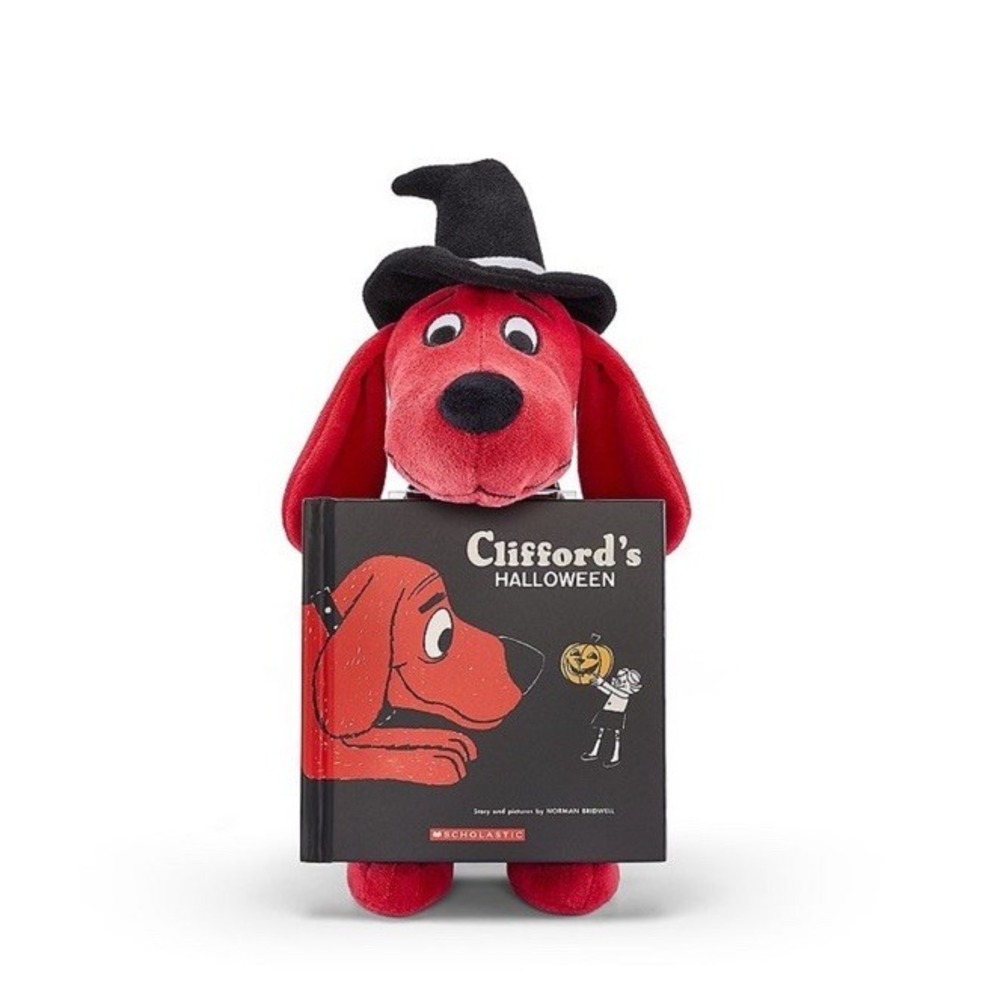 Kohl's Cares Scholastic Clifford Dog‎ 11" + Book "Clifford's Halloween" New